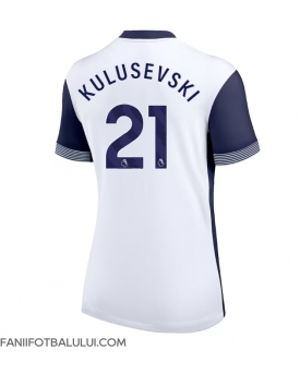 Tottenham Hotspur Dejan Kulusevski #21 Tricou Fotbal Replică 2024-25 Femei Acasa